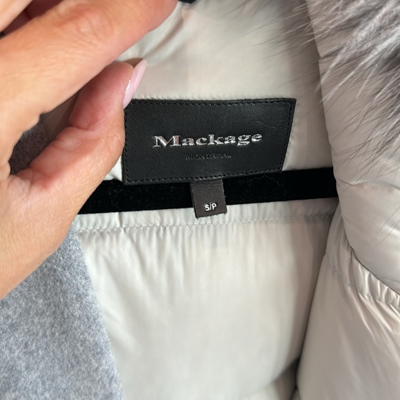 Mackage down wool parka fur size small - Picture 5 of 9